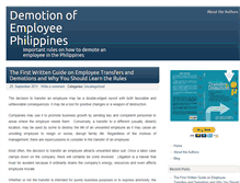 Tablet Screenshot of demotionphilippines.com